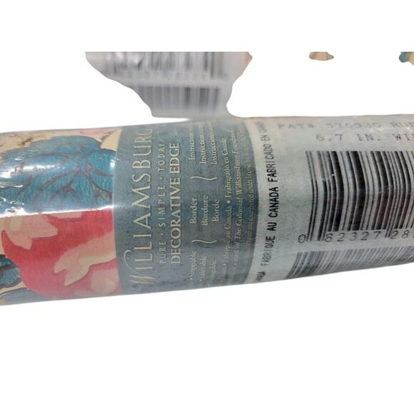 🌺 3 Rolls Williamsburg PAT#576930 Vinyl Wallpaper Border 15Yrd Floral Vintage - Picture 4 of 4